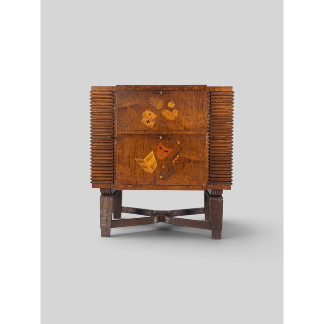 Italian Art Deco Bar Cabinet with Inlaid Doors by Colli, 1940s For Sale - Image 18 of 18