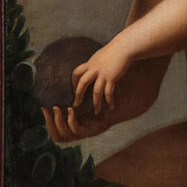 17th-Century Painting of Putti Playing With a Ball For Sale - Image 9 of 13