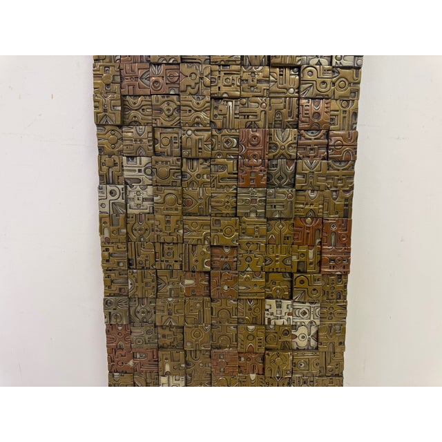 1970s Brutalist Wall Sculpture by Giovanni Schoeman, 1970s For Sale - Image 5 of 14