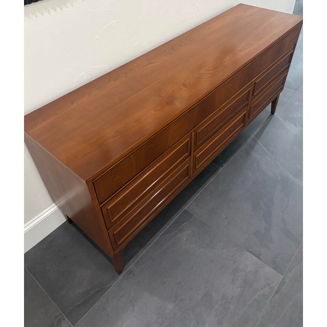 Brown Mid 20th Century Triple Dresser For Sale - Image 8 of 10