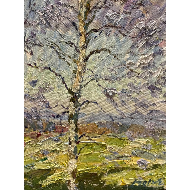 Georgij Moroz, Spring Birches, 2004, Oil on Canvas For Sale - Image 4 of 7