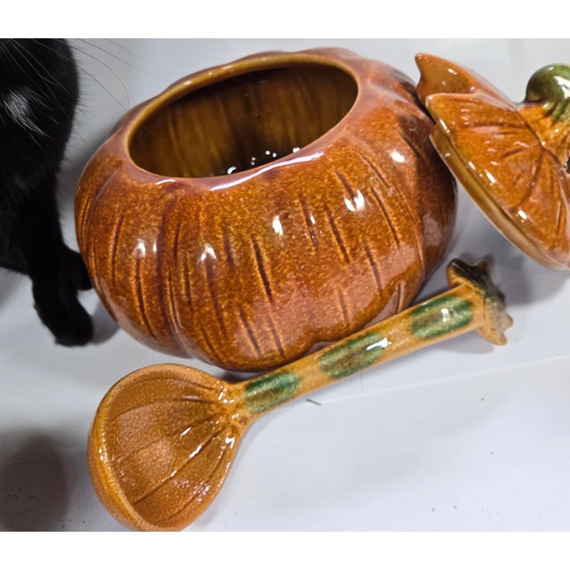 Farmhouse Pumpkin Tureen and Ladle- Set of Two For Sale - Image 3 of 16