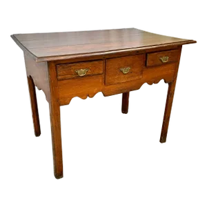 19th Century English Oak Lowboy Side Table