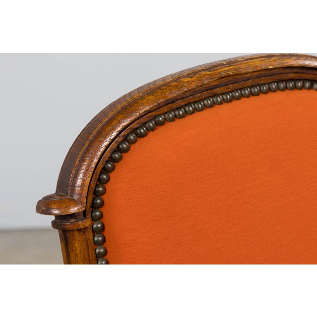 Antique French Napoleon III Style Oak Dining Chairs - Set of 12 For Sale - Image 9 of 18