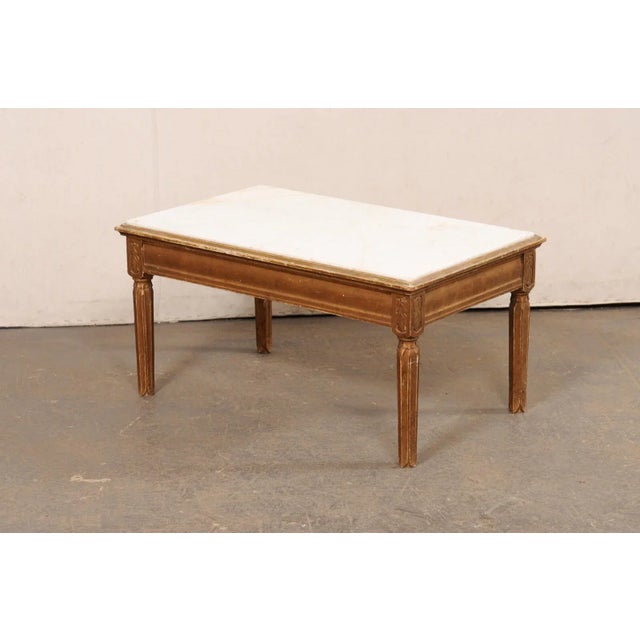 Gustavian (Swedish) Antique Swedish Marble Top Coffee Table For Sale - Image 3 of 10
