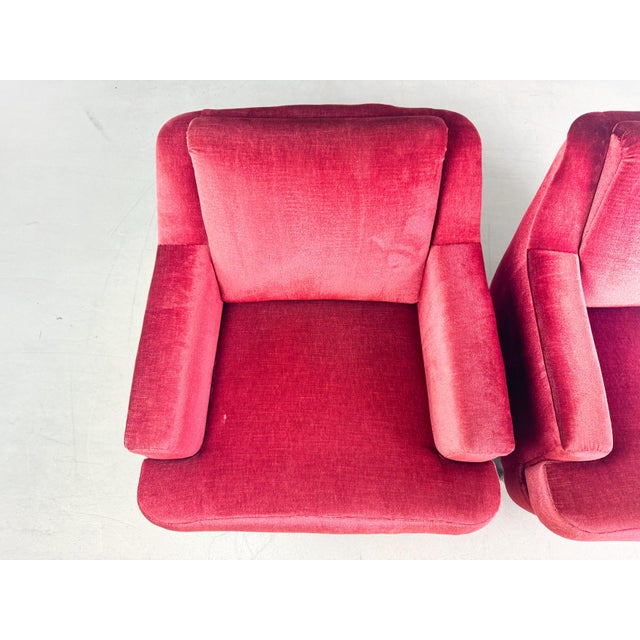 Set of Mid-Century Red Armchairs, 1960s For Sale - Image 13 of 16