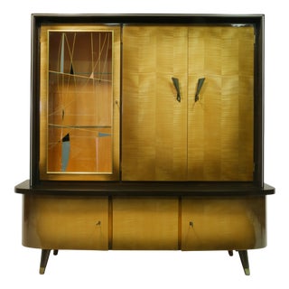 Mid-Century Highboard with Bar, Germany, 1950s For Sale