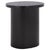 Wood Ekon Round End Table in Black For Sale - Image 7 of 9