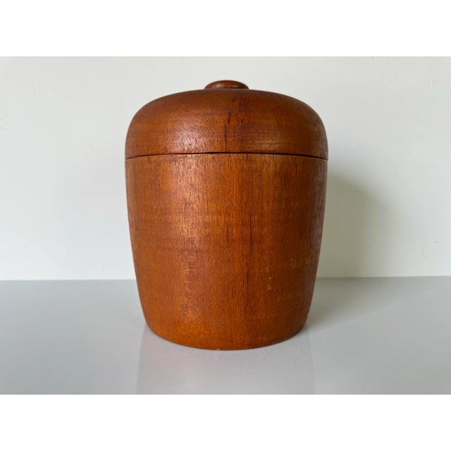 Mid-Century Modern Mid-Century Danish Modern Teak Wood Ice Bucket For Sale - Image 3 of 11