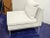 Mid-Century Modern Ligne Roset White Suede Lounge Chair Chrome Modern Designer Accent Chair For Sale - Image 3 of 17
