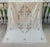 Vintage Cretan Hand Embroidered Cross Stitch Floral Tablecloth Tan- Ecru Autumnal Linen For Sale - Image 9 of 12