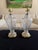 Transparent Vintage Waterford Style Elegant Large Crystal and Brass Table Lamps - a Pair For Sale - Image 8 of 9