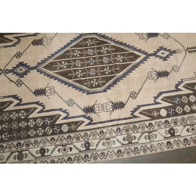 Textile Mazlagan Malayer Neutral Accent Rug For Sale - Image 7 of 7