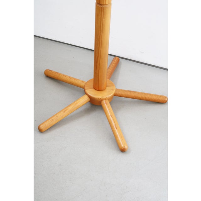 Scandinavian Sculptural Children's Coat Rack in Pine, Sweden, 1970s For Sale - Image 5 of 6