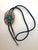 1960s Native American Turquoise Silver Bolo Tie For Sale - Image 6 of 8