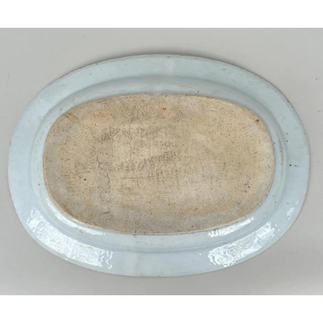 Large Antique 18th Century Chinese Export Qianlong (1736 - 1795) Porcelain Soup Tureen and Under Tray or Platter Decorated With Court Scenes 1750 For Sale - Image 10 of 12