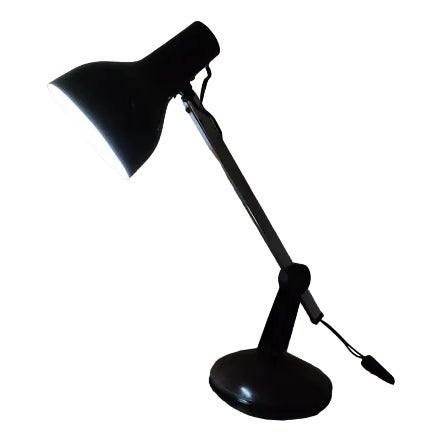 Vintage Burgundy Study Lamp, 1970s For Sale