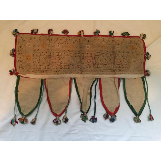 Indian Embroidered Mirror Valance For Sale - Image 9 of 10