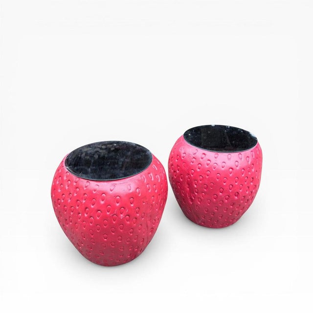 Strawberry Bedside Tables, Set of 2 For Sale - Image 4 of 9