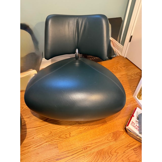 Modern 1980s Set of Pallone Leather Chair From Leolux For Sale - Image 3 of 8