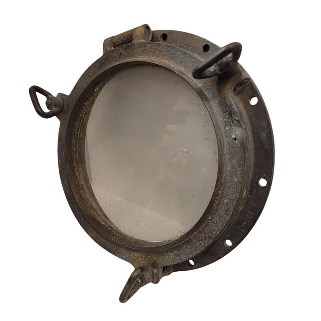 Bronze porthole / ship's portlight, 20's - 30's - England Exceptional English bronze porthole or ship's portlight,...