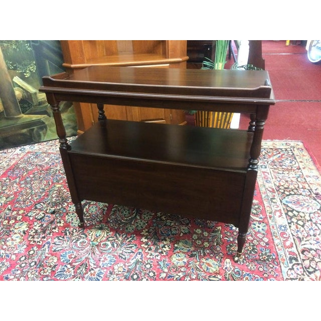 Vintage Server, Ethan Allen Serving Cart For Sale - Image 12 of 12