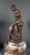 Brown Early 20th Century Marble and Spelter Fireplace Mantel Set by A. Moreau, Set of 3 For Sale - Image 8 of 18