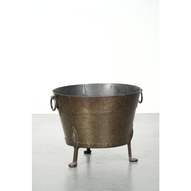 Copper Kettle for Firewood For Sale - Image 3 of 9
