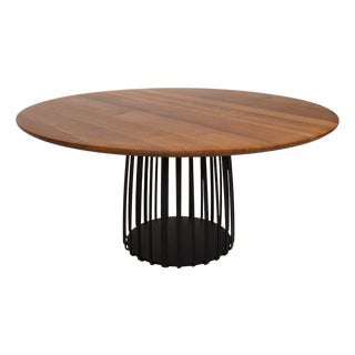 Janua Basket Wooden Dining Table For Sale