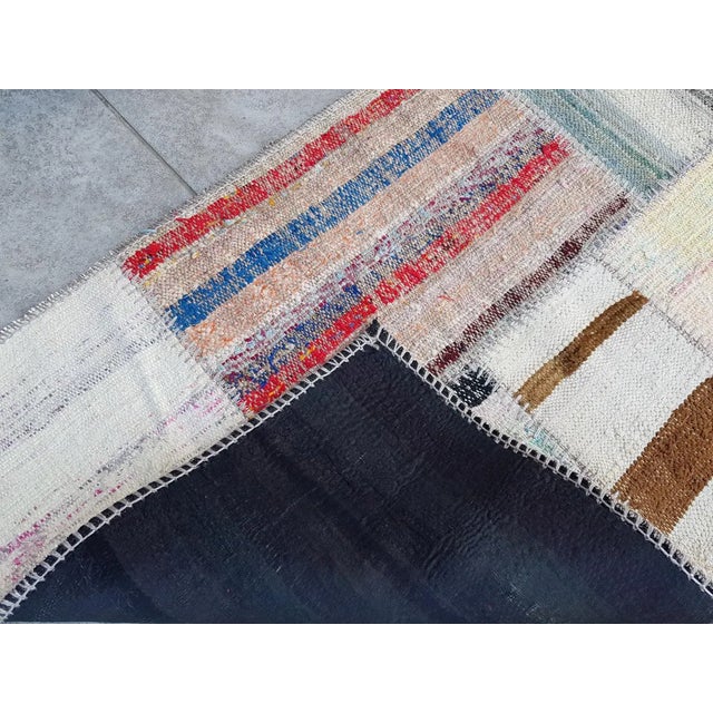 Textile Long Vintage Turkish Stair Wool Runner For Sale - Image 7 of 9