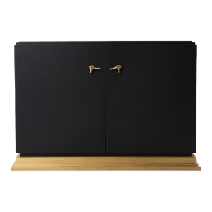 Baker Furniture Black Cabinet, Andre Arbus Collection