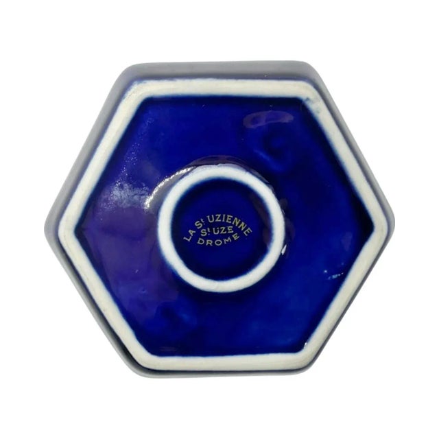 Vintage Le Meurice Hotel Paris Cobalt Blue Ashtray Catchall Dish For Sale - Image 11 of 12