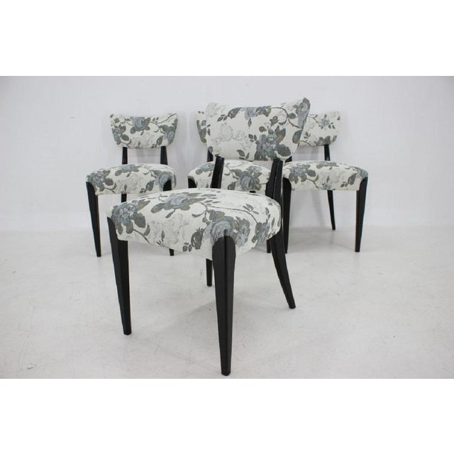 Wood Dining Chairs by Jindrich Halabala for Hala, Czechoslovakia, 1950s, Set of 4 For Sale - Image 7 of 18