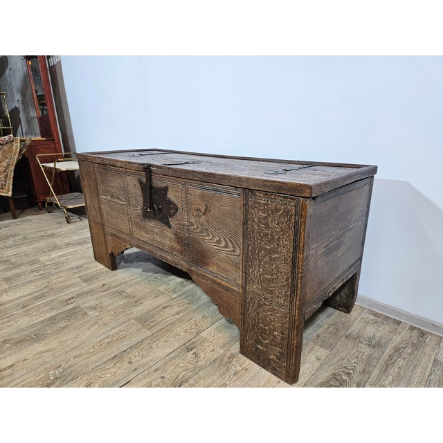 Gothic Chest, 15th Century For Sale - Image 16 of 18