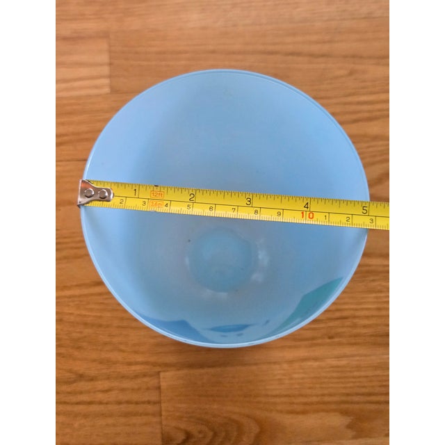 Blue Post-Modern Glass Vase by J Kustosch for Vis-À-Vis Collection of Ritzenhoff Face For Sale - Image 8 of 9