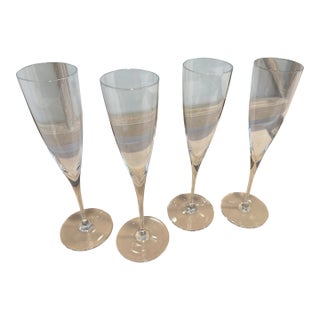 Vintage Baccarat Dom Perignon Champagne Flutes For Sale