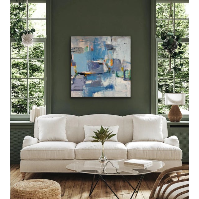 Contemporary Contemporary Abstract Original Oil Painting For Sale - Image 3 of 12