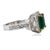 Contemporary Late 20th Century 18k Colombian Emerald Ring, Size 5 For Sale - Image 3 of 4