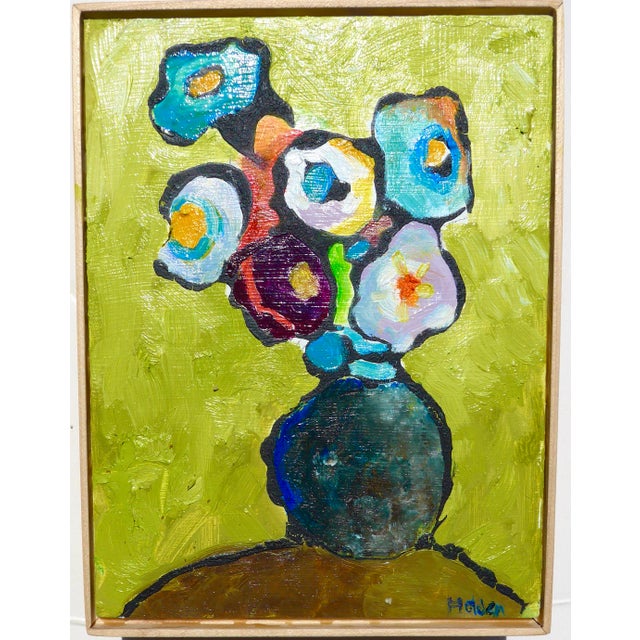 2020s Abstract Green Flowers For Sale - Image 5 of 5