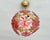 1970s Mid-Century Modern Style Hand-Painted Salmon Pink Glass Floral Globe Chandelier⁠ For Sale - Image 10 of 17