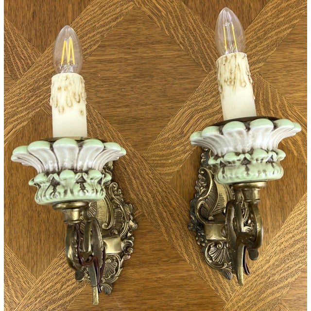 Vintage Wall Sconces, Set of 2 For Sale - Image 3 of 16