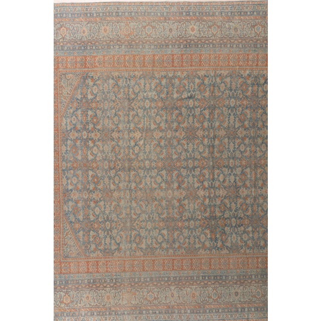 Textile Vintage Circa 1940 Bibikabad Rug 10ft 6in X 13ft For Sale - Image 7 of 9