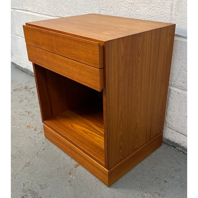 Mid-Century Modern Mid-Century Modern Danish Teak Night Stand For Sale - Image 3 of 14