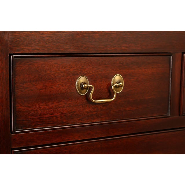 Brown Henkel Harris Chippendale Style Mahogany Tall Chest For Sale - Image 8 of 17