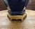 Vintage Mid to Late Twentieth Century Deep Cobalt Blue Asian Style Ginger Jar Lamp With Brass Fittings For Sale - Image 4 of 6