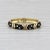 Mid-Century Modern Mid 20th Century Hidalgo Diamond Enamel Band 18k Yellow Gold Size 6.25 Stackable Ring For Sale - Image 3 of 8
