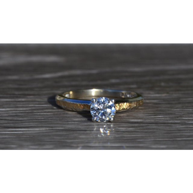 Gold The Sumner Street: Ladies 14K Two Tone 0.50 CTW Diamond Engagement Ring For Sale - Image 8 of 10