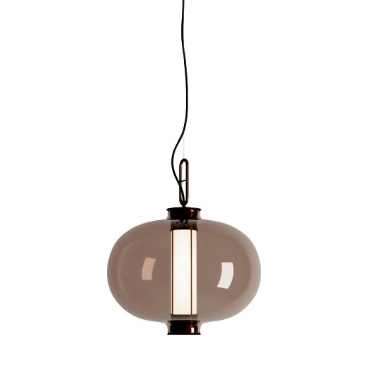 BAI T MA MA Bronze & Amber Glass Outdoor Diffuser by Neri & Hu for Parachilna For Sale