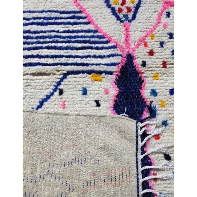 2020s Contemporary Moroccan Tribal Rug - 7.2 X 5.9 Ft For Sale - Image 5 of 8