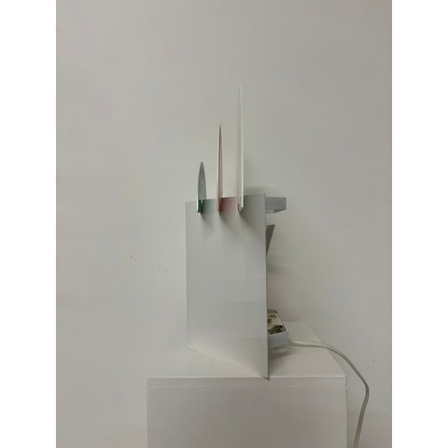 1980s Postmodern No Neon Table Lamp by Olle Andersson for Borens, 1980s For Sale - Image 5 of 13